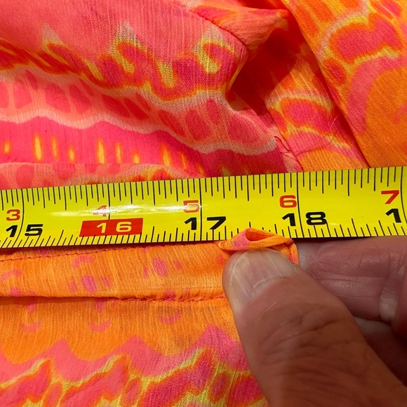 Colorful sheer beach cover up. - Picture 7 of 8